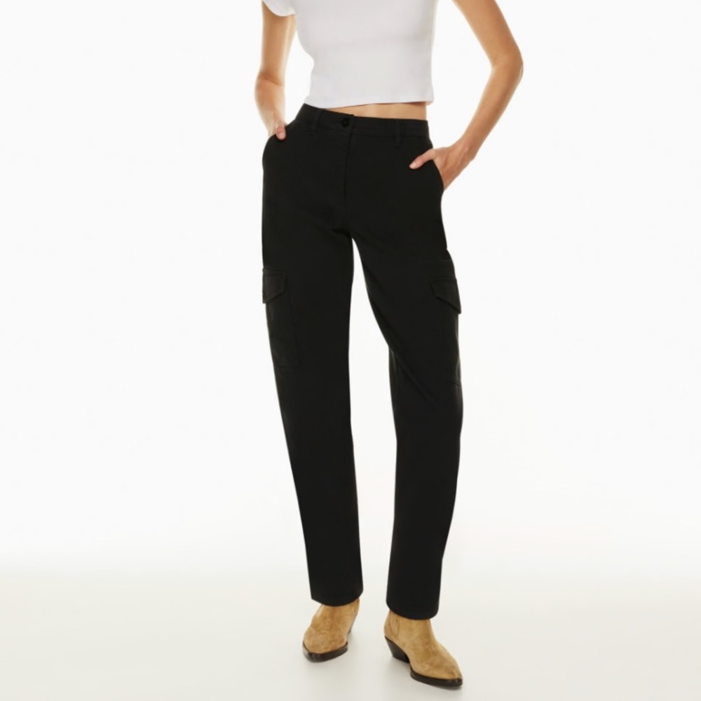 Aritzia Wilfred Free Modern Cargo Pants, Black, Size 4, Like New, No Tags